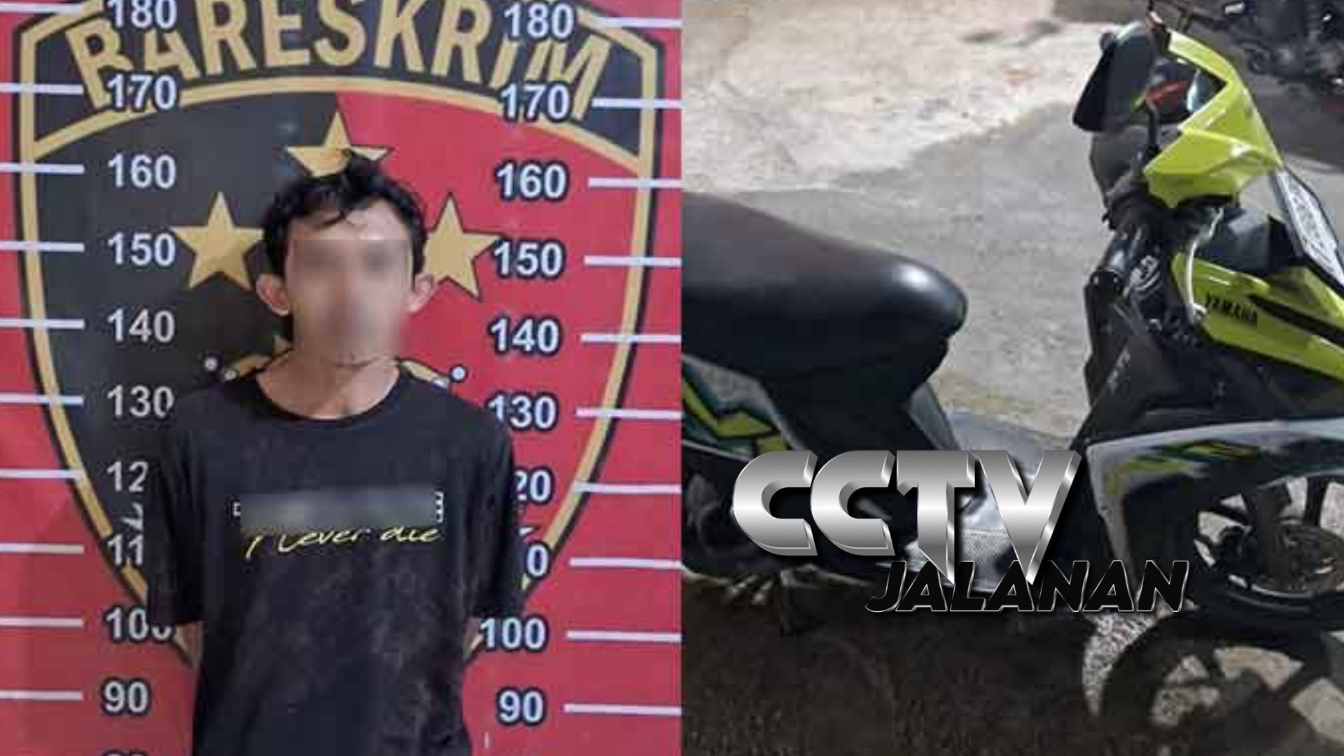 Pelarian Penjambret Pedagang Es Teh Terendus CCTV
